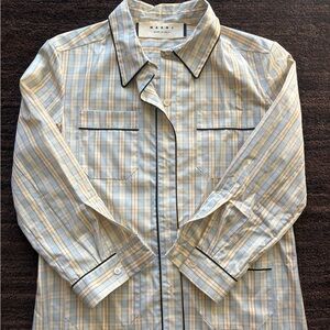 Marni SS14 Plaid Utility Shirt Jacket Archival Designer